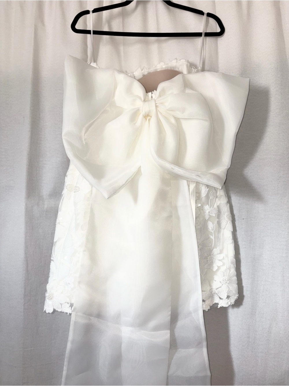 Untamed Petals Rosalie Bow Mini Dress - Picture 8 of 11